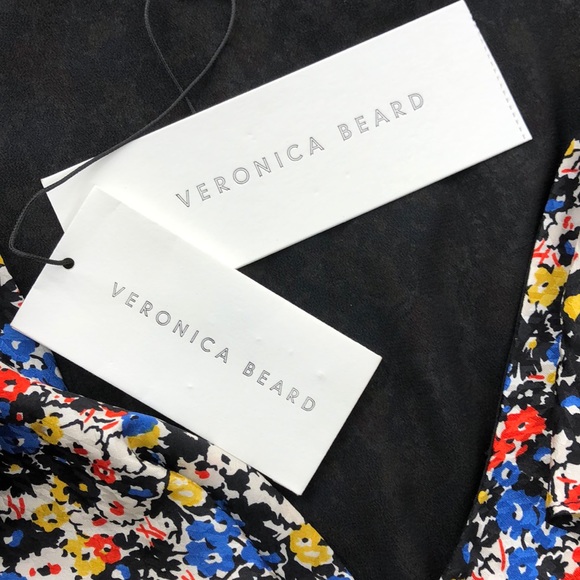 Veronica Beard Minna Floral Ruffled Silk Dress - Picture 9 of 12